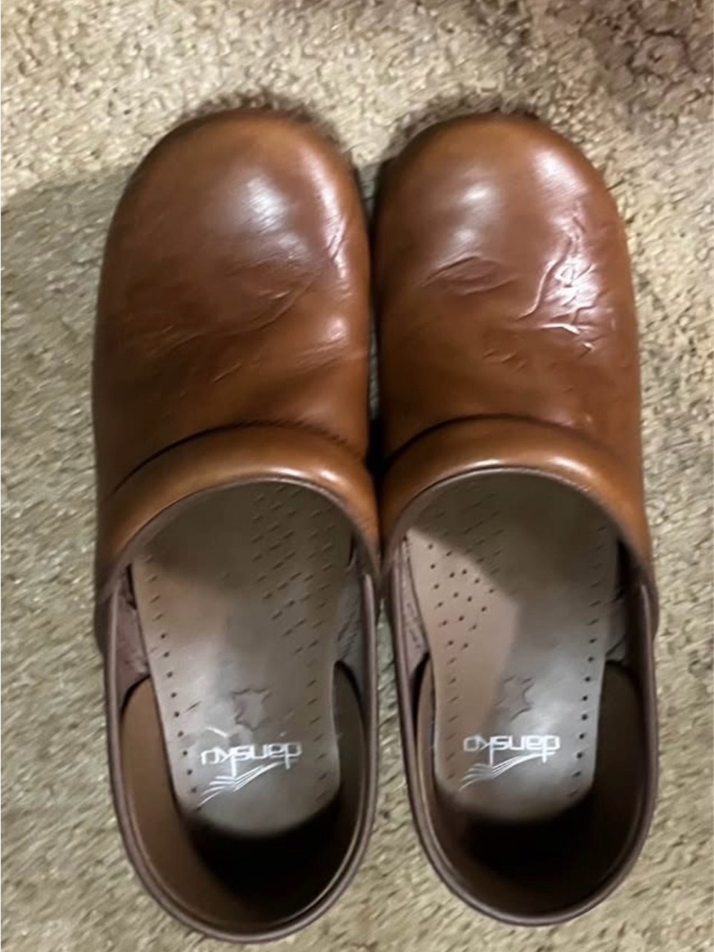 Dansko Brown Leather Slip-On Loafers